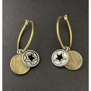 *2 for $20* Vintage OLCI Earrings Hook Gold Tone Vintage